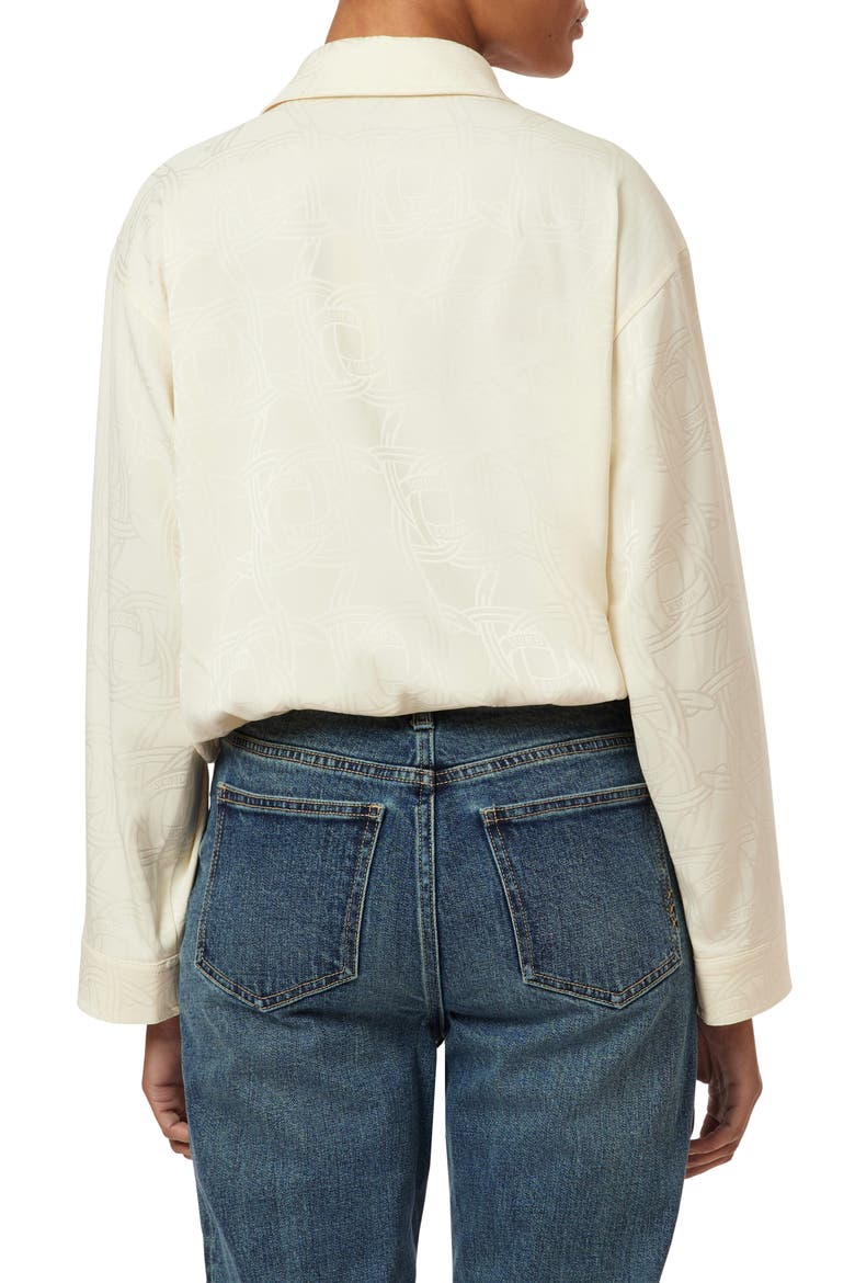 Drawstring Waist Utility Shirt, Alternate, color, EGGNOG