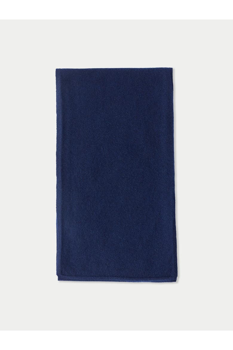 Cashmere Jersey Knit scarf, Main, color, navy blazer