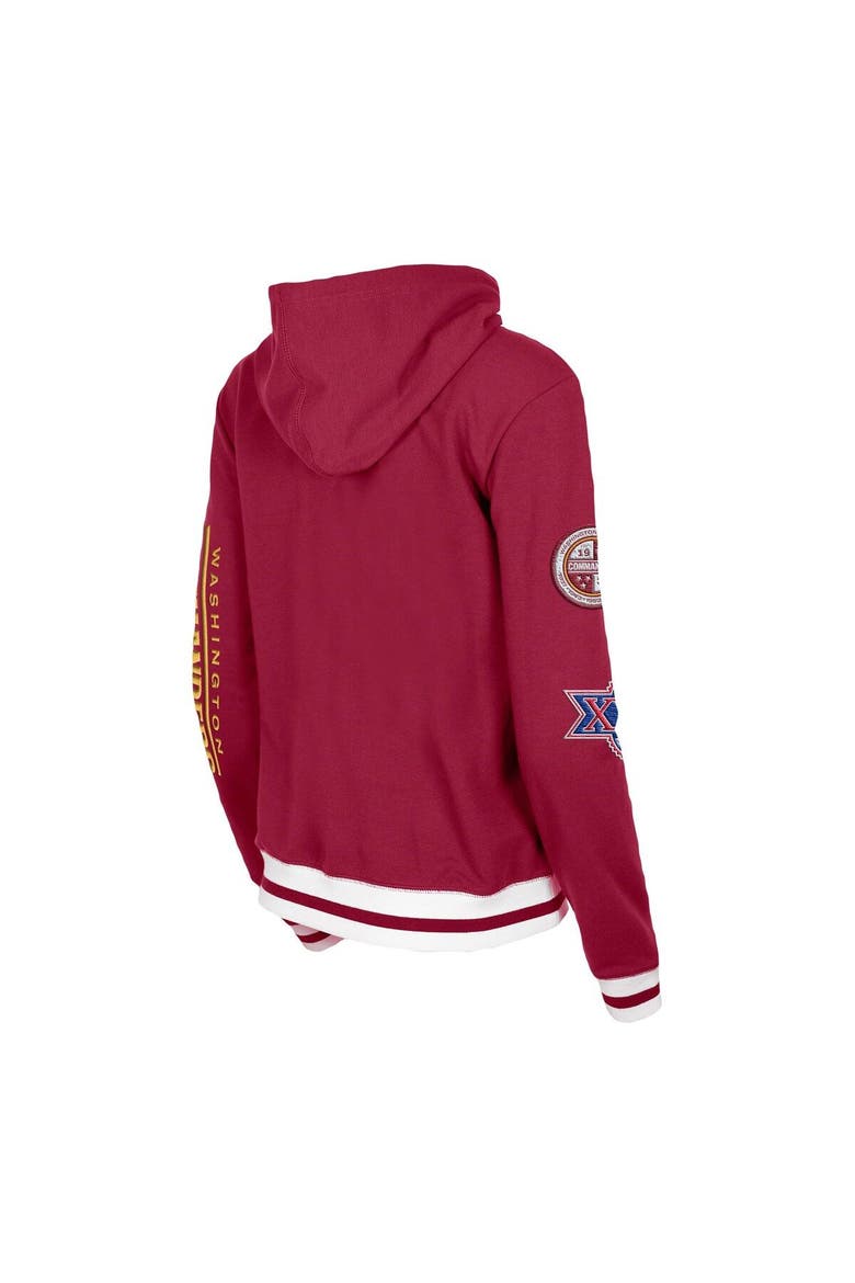 Women's New Era Burgundy Washington Commanders Elite Pack Full-Zip Hoodie, Alternate, color, Burgundy
