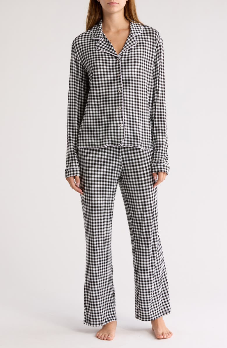 Honeydew All American Long Sleeve Jersey Pajamas, Main, color, 