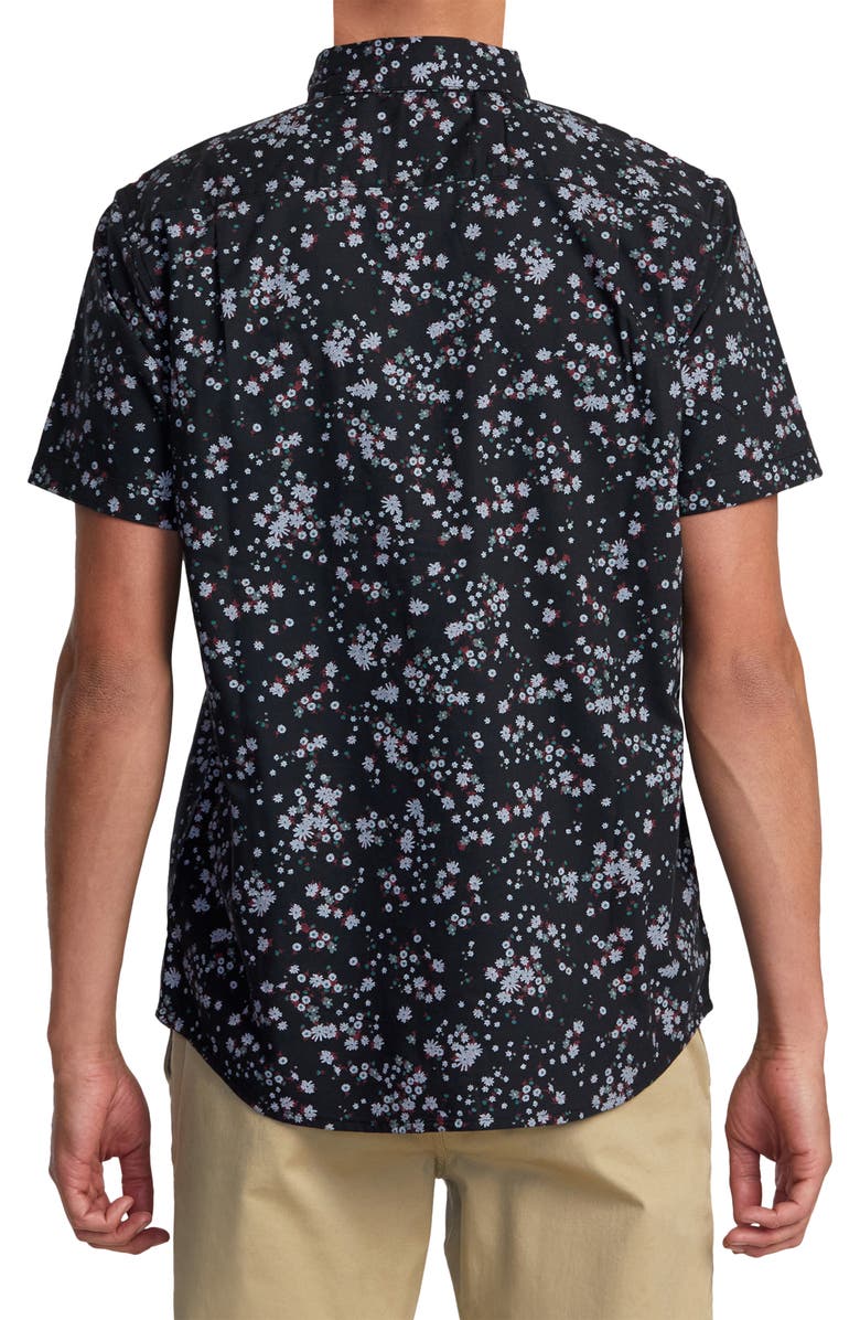 RVCA That'll Do Print Short Sleeve Button-Down Shirt, Alternate, color, 