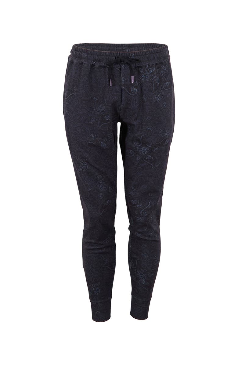 Lords of Harlech Jay Brushed Interlock Jogger Pant, Main, color, Montgat Paisley Black