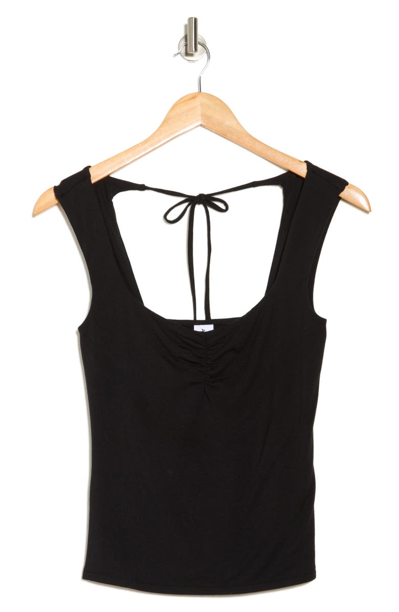 Abound Tie Back Tank, Alternate, color, Black