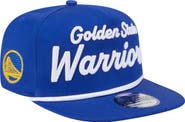 New Era Men's New Era Royal Golden State Warriors Team Text Golfer Snapback Hat