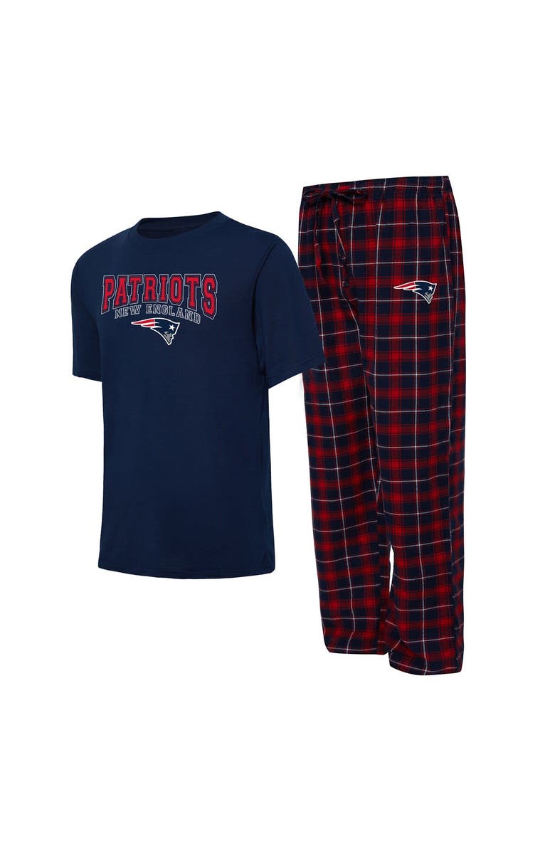 CONCEPTS SPORT Men's Concepts Sport Navy/Red New England Patriots Arctic T-Shirt & Pajama Pants Sleep Set, Main, color, Navy