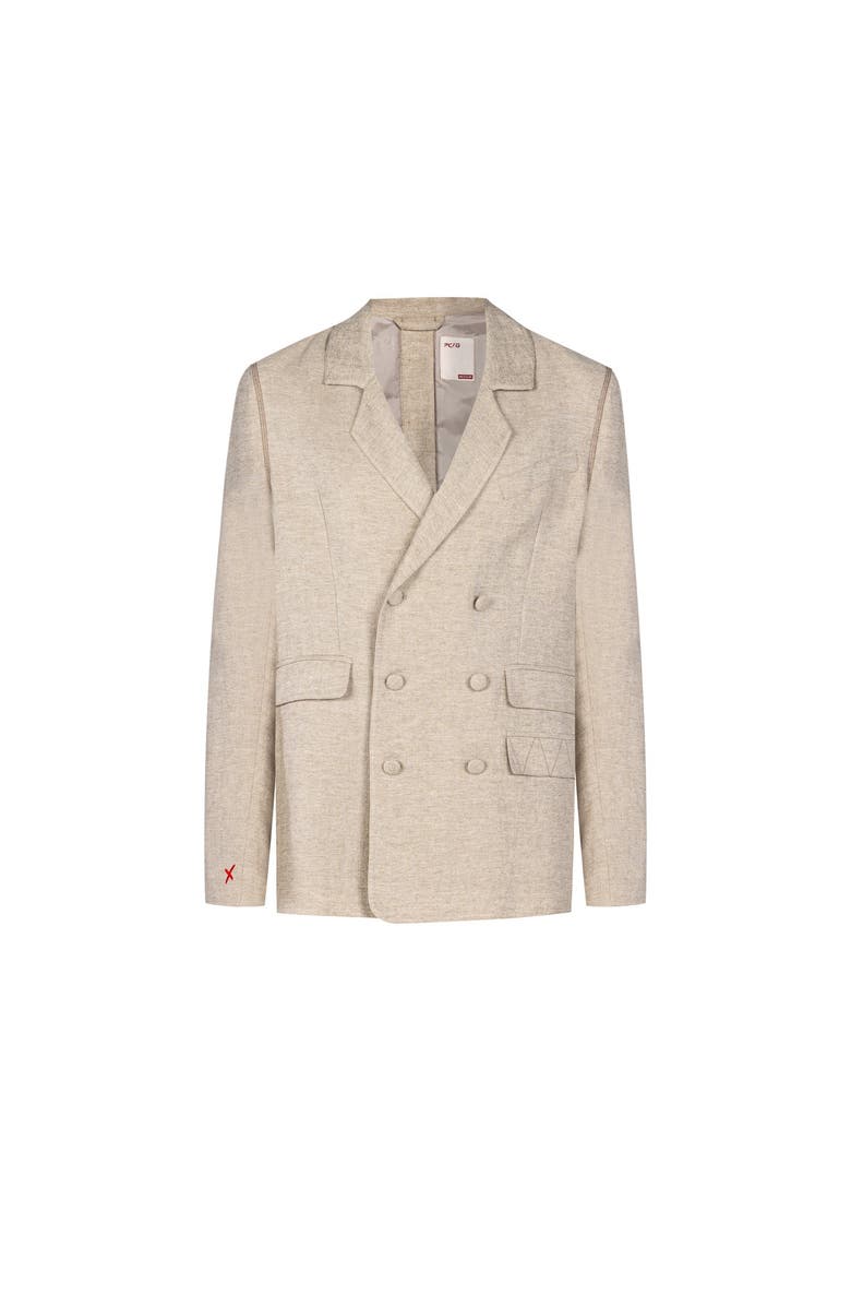 PCFG Free Heaven Linen Oversized Blazer, Alternate, color, Beige