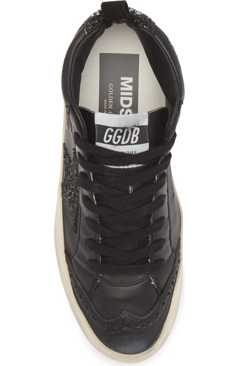 Golden Goose Mid Star Sneaker, Alternate, color, Black