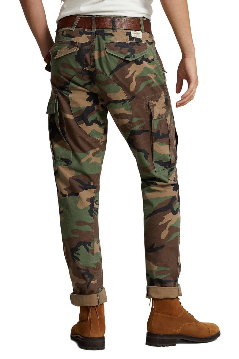 Slub Canvas Cargo Pants, Alternate, color, SURPLUS CAMO