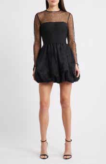 Saylor Saoirse Stud Long Sleeve Minidress