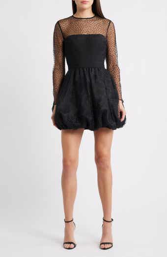 Saylor Saoirse Stud Long Sleeve Minidress