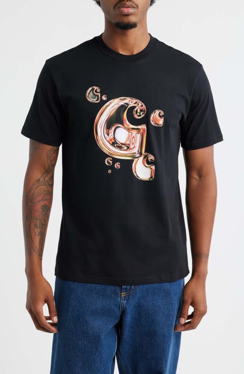 Solar Chrome C-Logo Organic Cotton Graphic T-Shirt