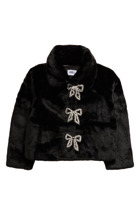Kids' Audrey Faux Fur Coat