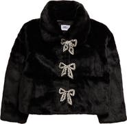 Lola + The Boys Kids' Audrey Faux Fur Coat