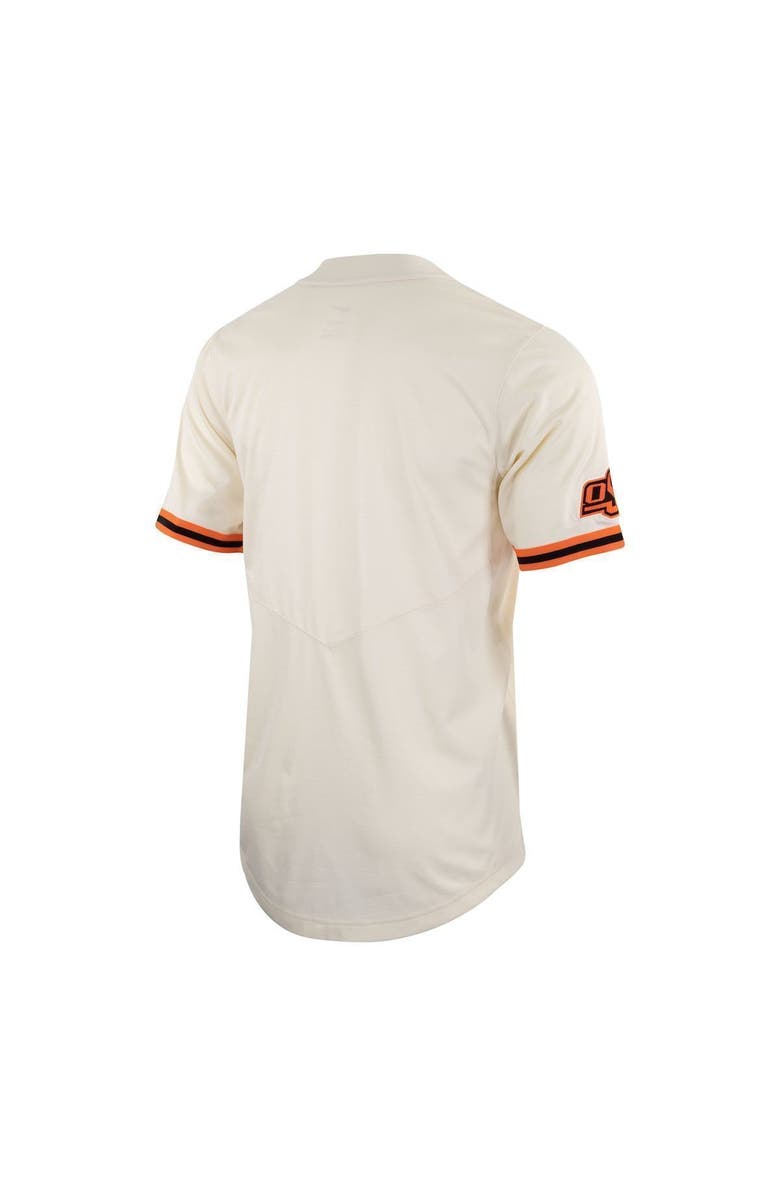 Nike Men's Nike Cream Oklahoma State Cowboys Replica Baseball Jersey, Alternate, color, Natural