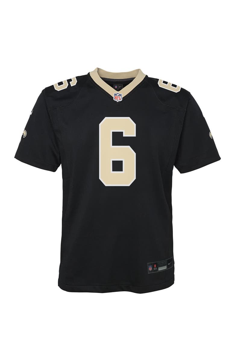 Nike Youth Nike Tyler Shough Black New Orleans Saints Team Game Jersey, Alternate, color, Black