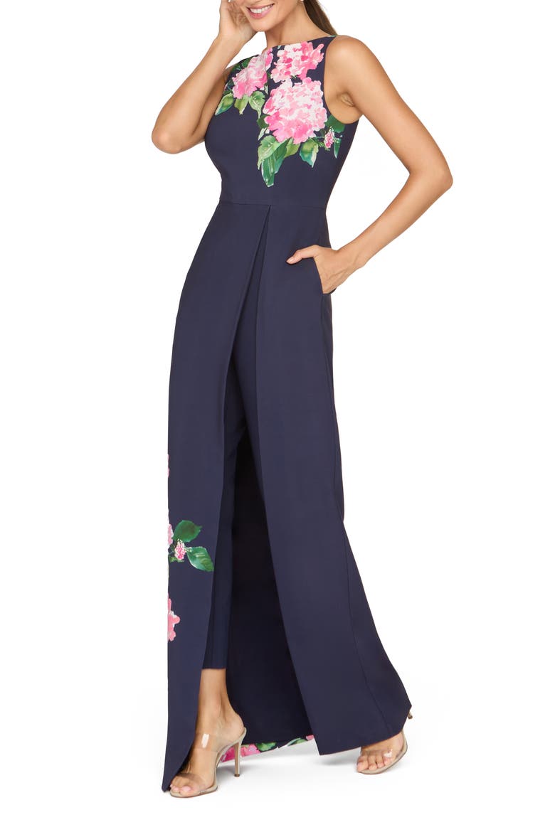 Elani Floral Walk-Thru Jumpsuit, Alternate, color, MIDNIGHT BERRY