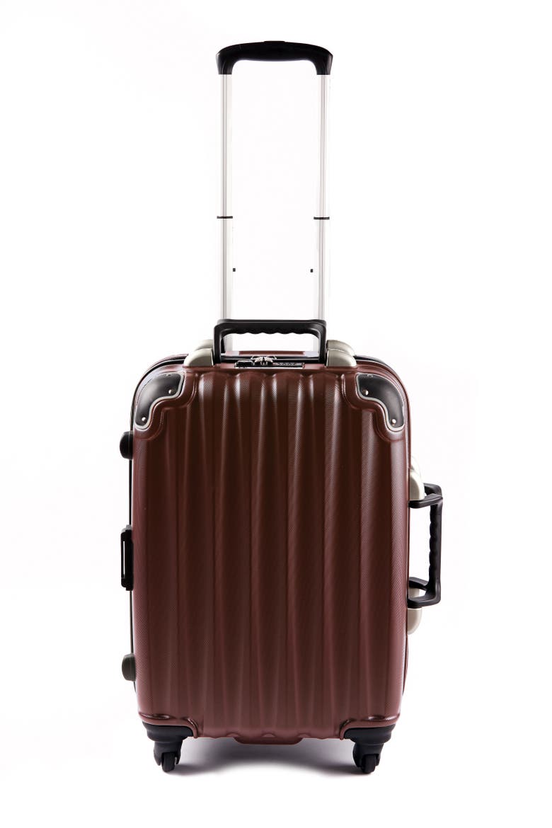 Piccolo 5-Bottle Wine & Spirits Suitcase, Main, color, Burgundy