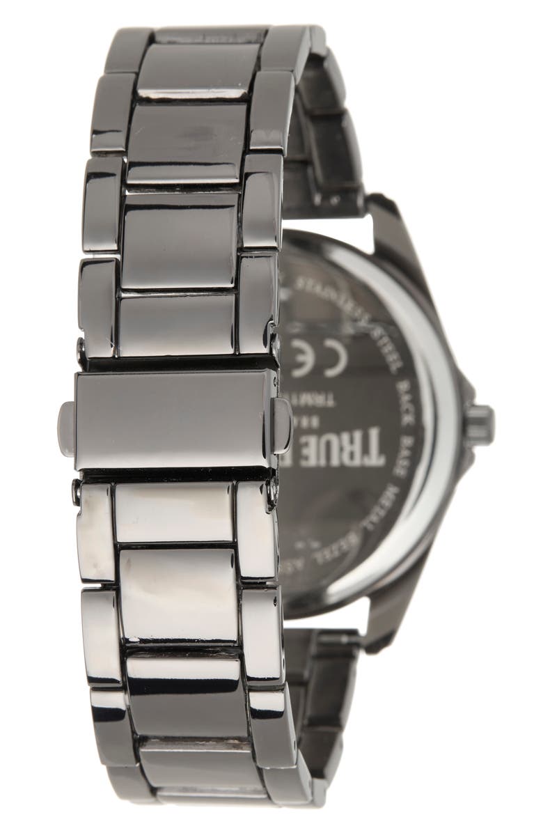 True Religion Chronograph Bracelet Watch, 44.5mm & Assorted Bracelets Set, Alternate, color, Black