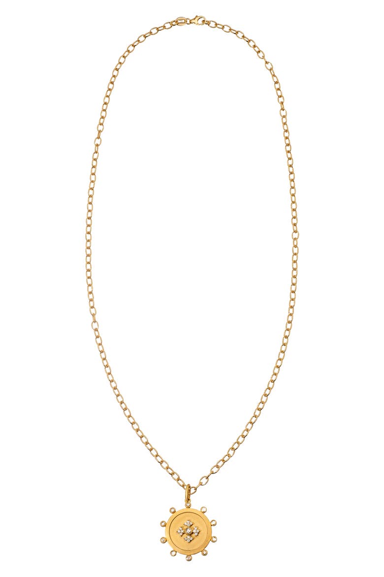 Arya Diamond Pendant, Main, color, YELLOW