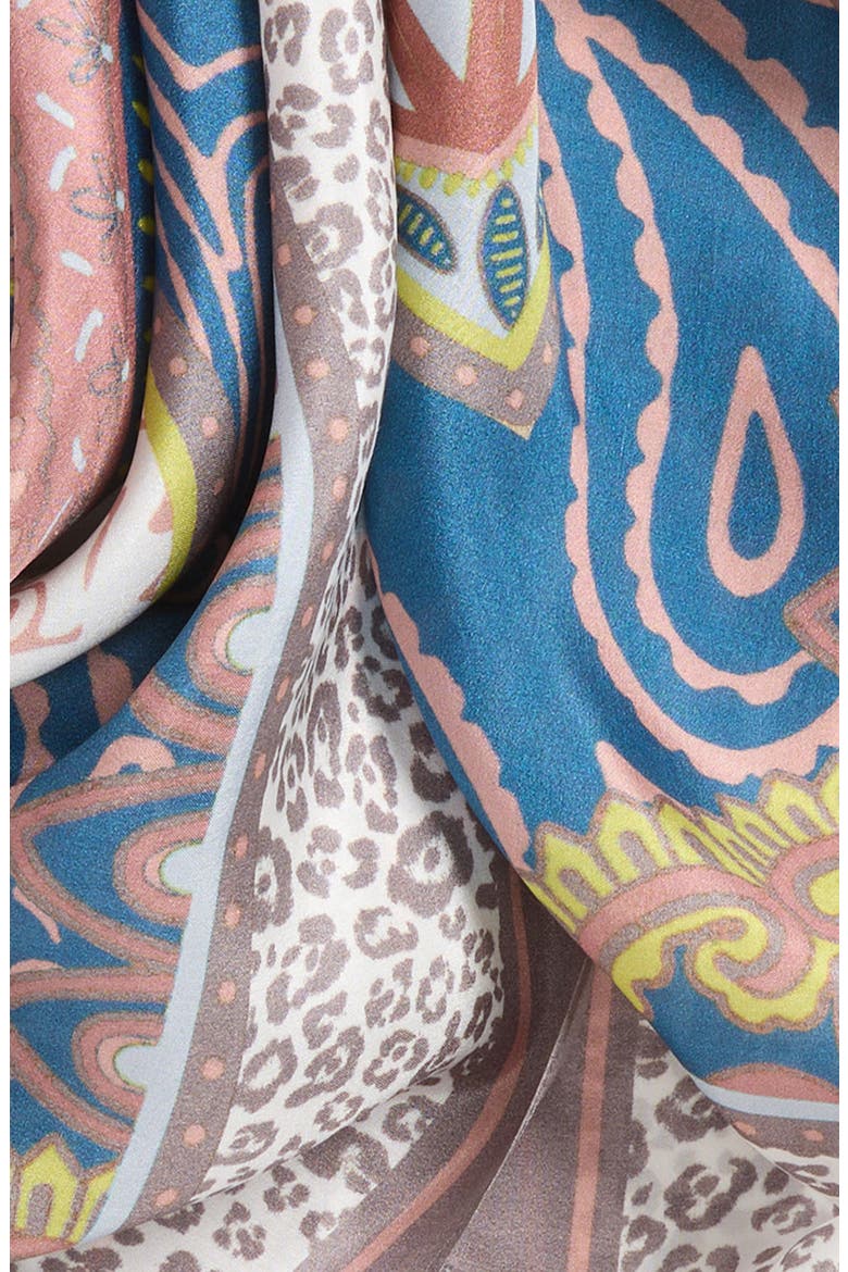 Silk Twill Square Headscarf, Alternate, color, SIGNATURE PAISLEY