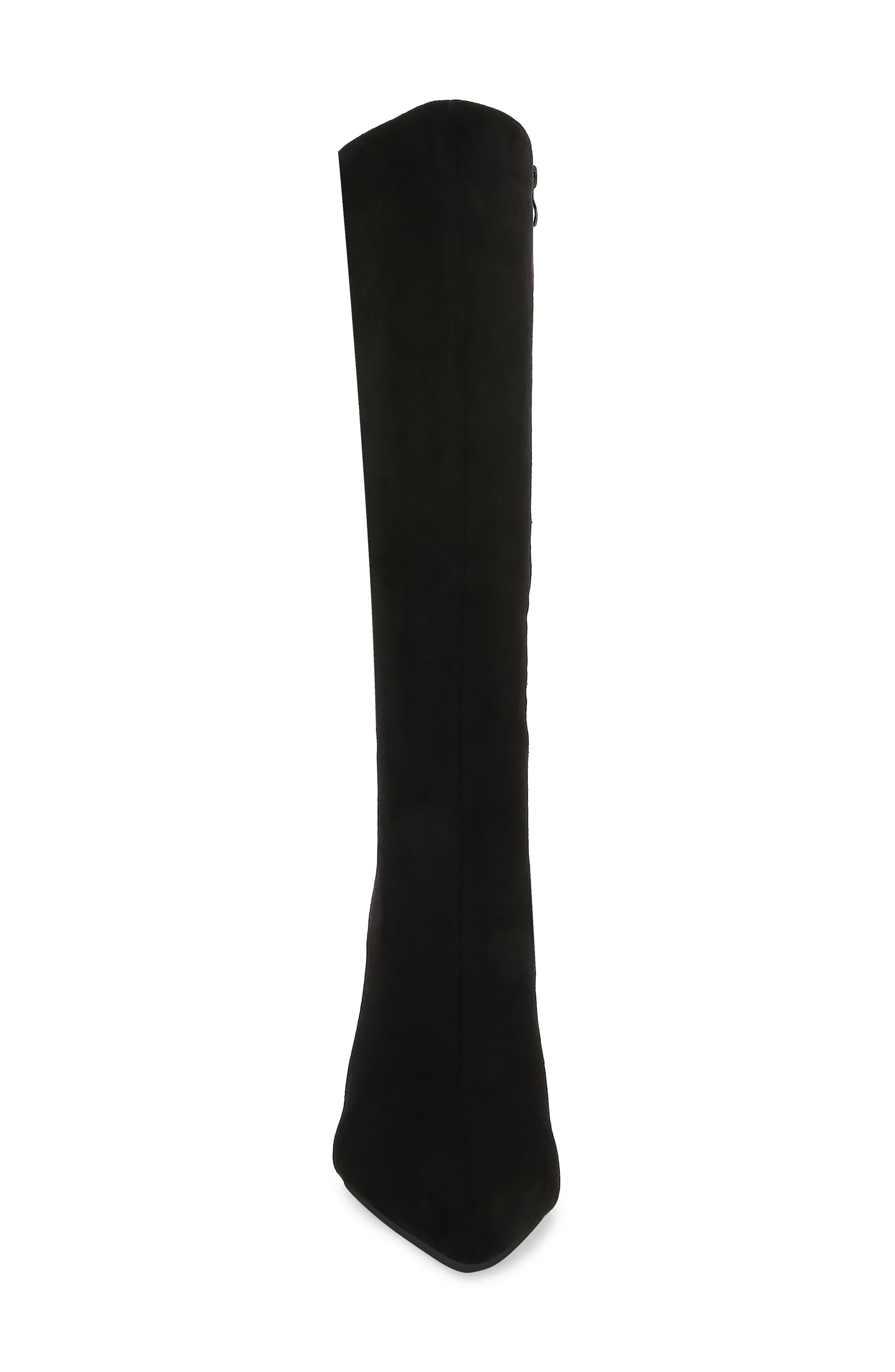 BERNESS Faux Suede Knee High Boot, Alternate, color, Black