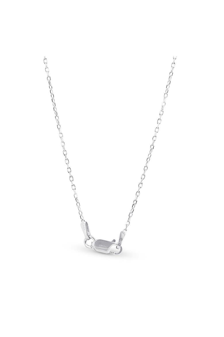 Diamond "M" Initial Pendant 18" Necklace 14K Gold Lab Grown, Alternate, color, 14k White Gold