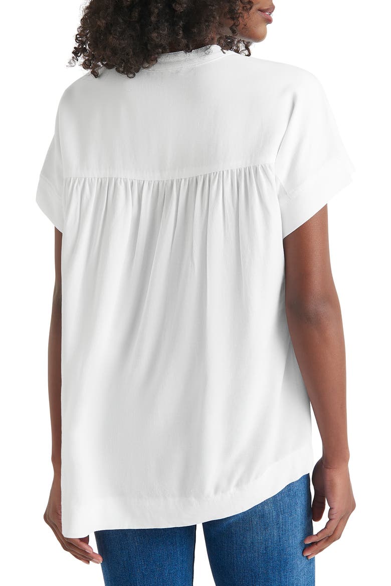 Wynne Crepe Blouse, Alternate, color, WHITE