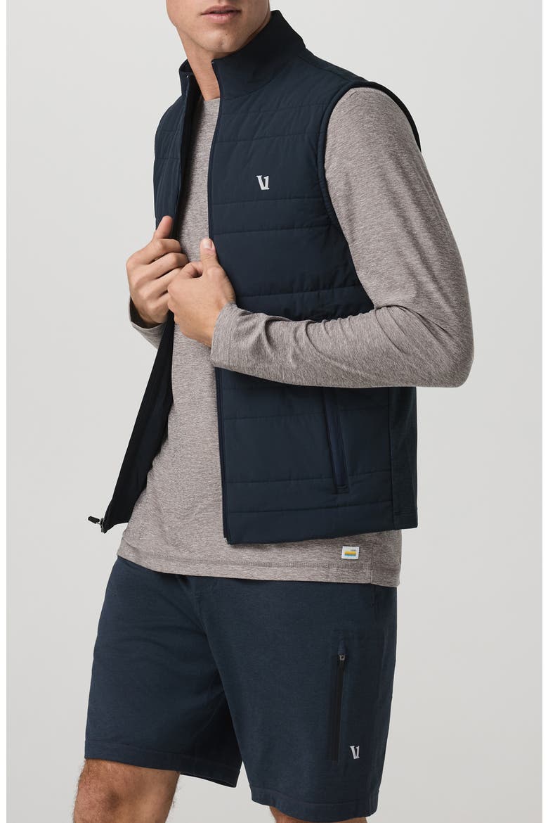 Sunday Insulated Hybrid Vest, Alternate, color, INK HEATHER