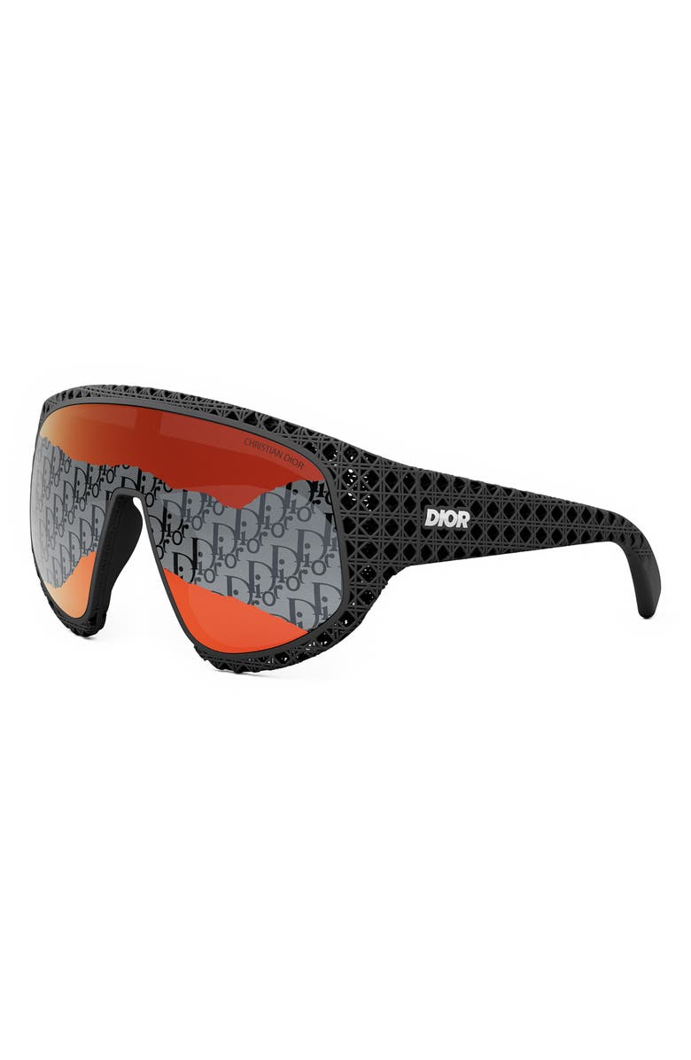 DIOR 'Dior3D M1U Mirrored Mask Sunglasses, Alternate, color, 