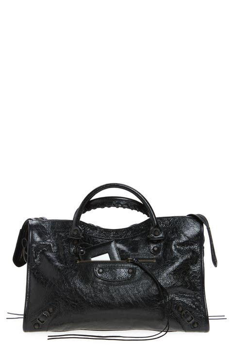 Medium Le City Leather Satchel