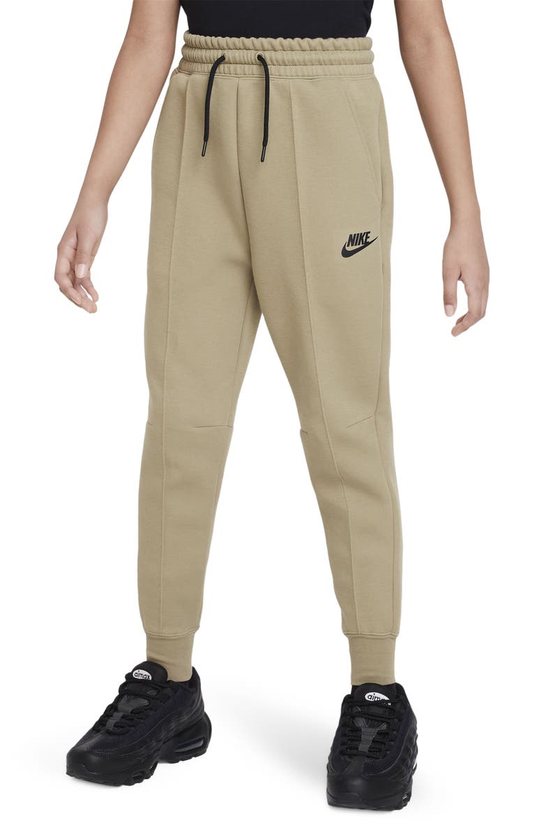 Nike Kids' Sportswear Tech Fleece Joggers, Main, color, Neutral Olive/ Black/ Black
