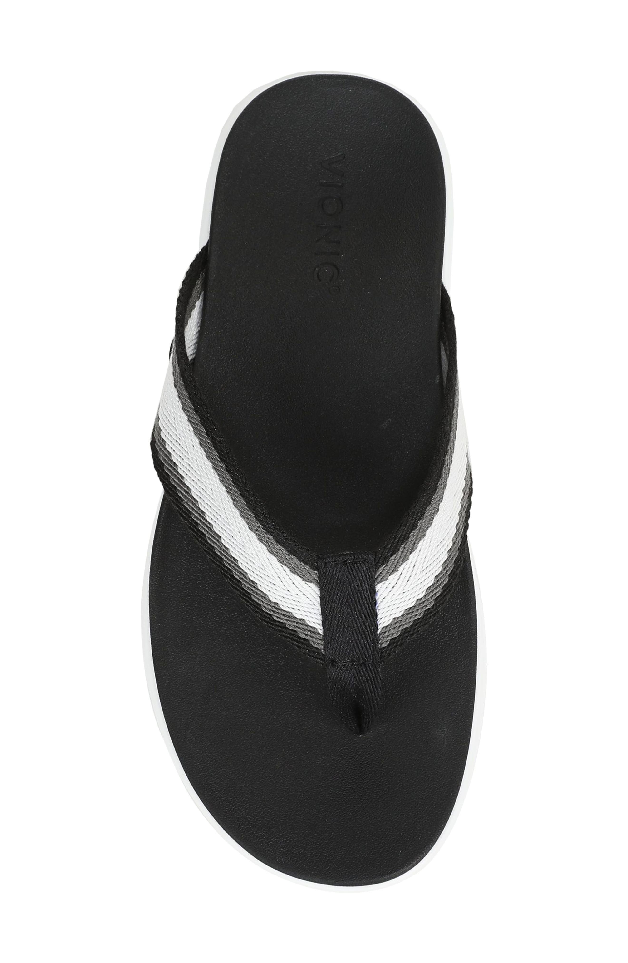 Vionic Indigo Flip Flop, Alternate, color, Black Multi