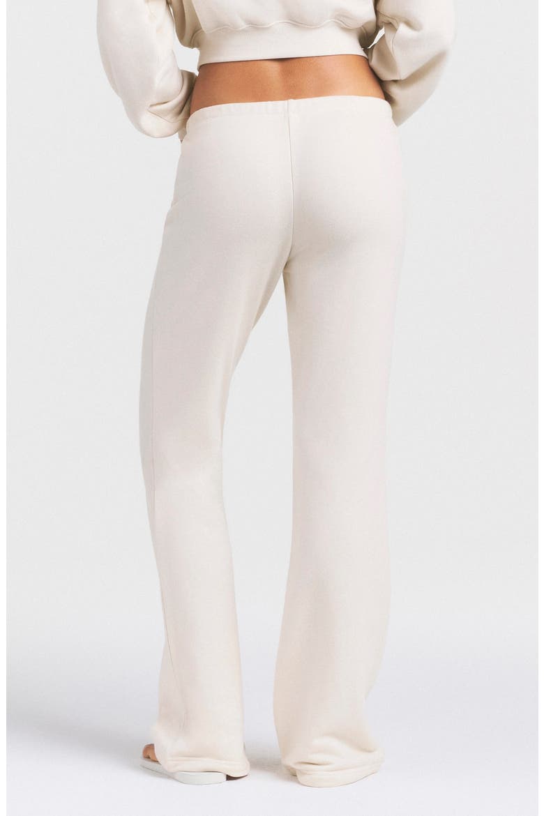 Drapey French Terry Straight Leg Pants, Alternate, color, BUFF
