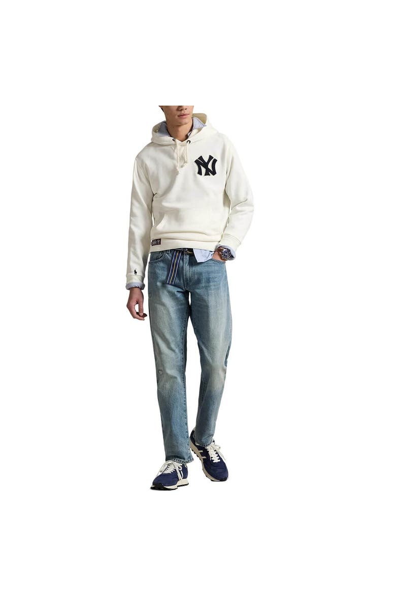 Polo Ralph Lauren Cream Yankees Fleece Hoodie, Alternate, color, 