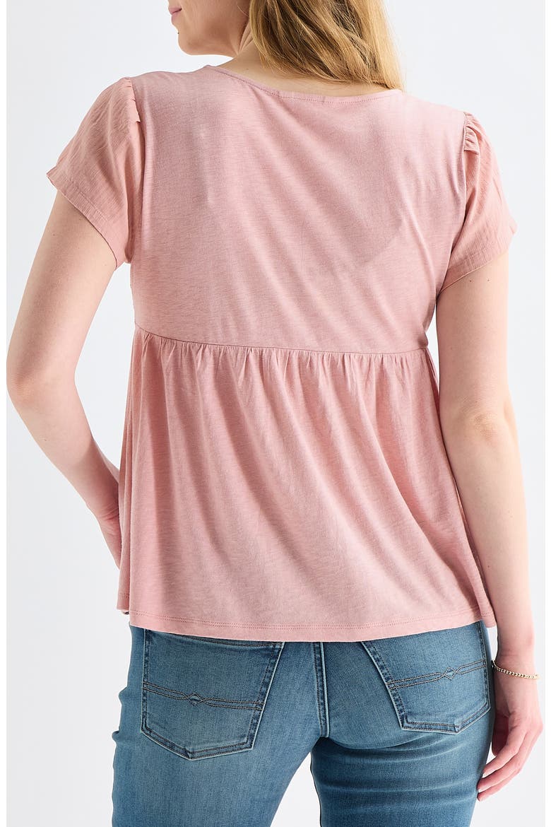 Embroidered Square Neck Top, Alternate, color, SILVER PINK