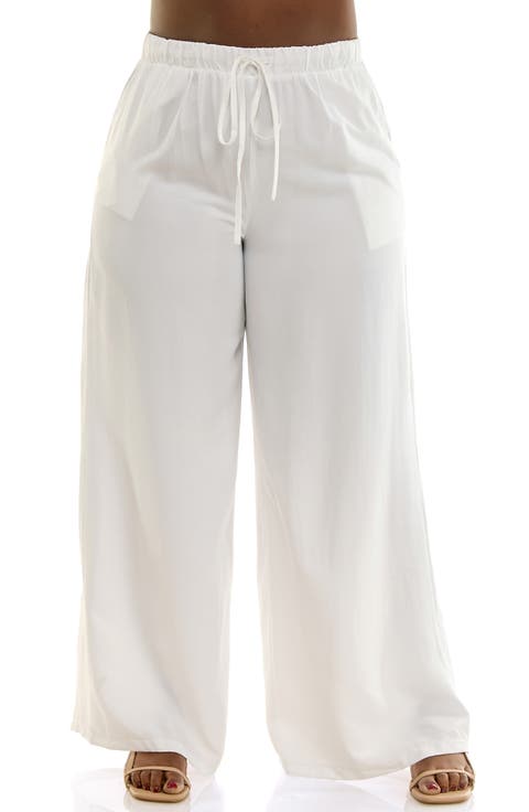 Full Wide Leg Pants (Plus)