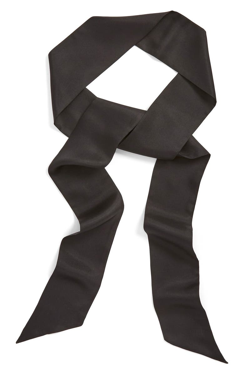 Halogen<sup>®</sup> Silk Skinny Scarf, Alternate, color, 