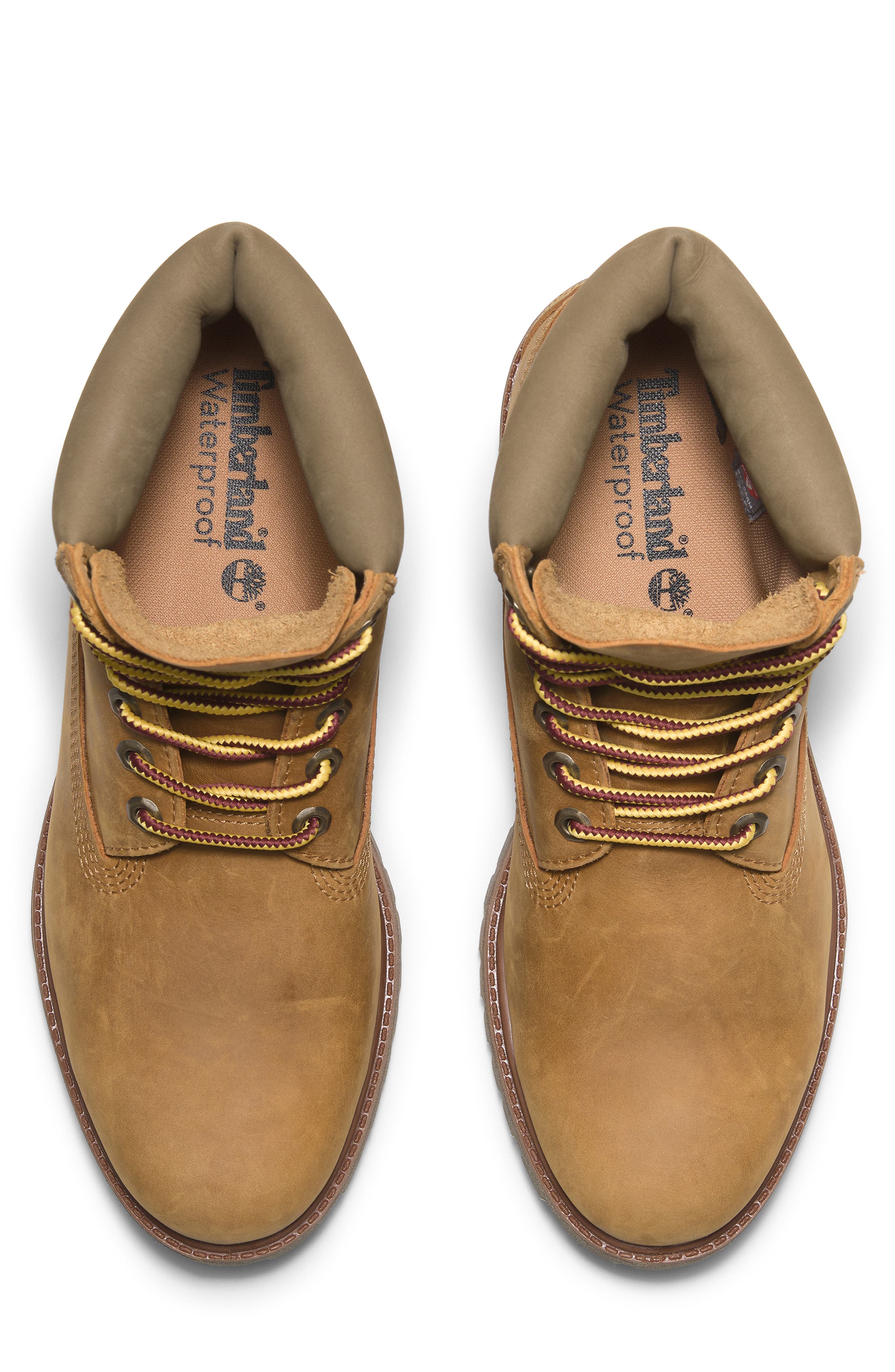6-Inch Premium Waterproof Boot, Alternate, color, WHEAT FULL GRAIN