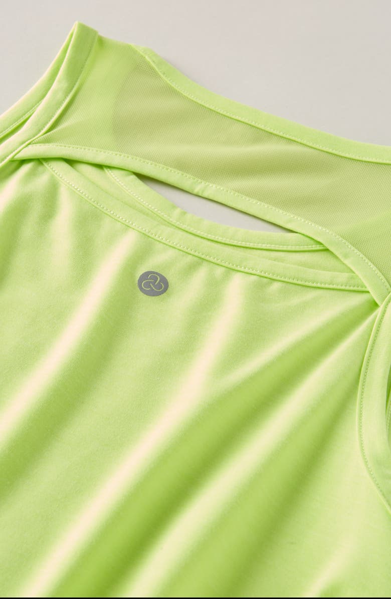 Zella Girl Kids' Sway Back Cutout Tank, Alternate, color, 