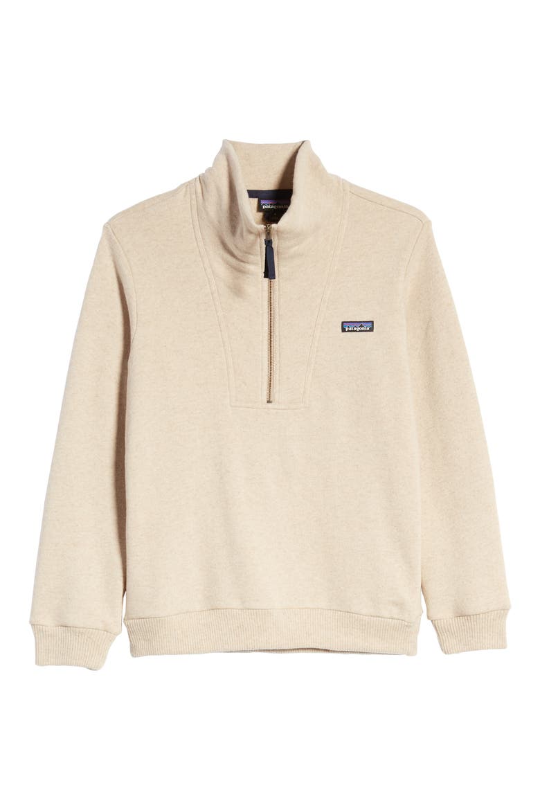 Woolie Fleece Pullover, Alternate, color, OATMEAL HEATHER