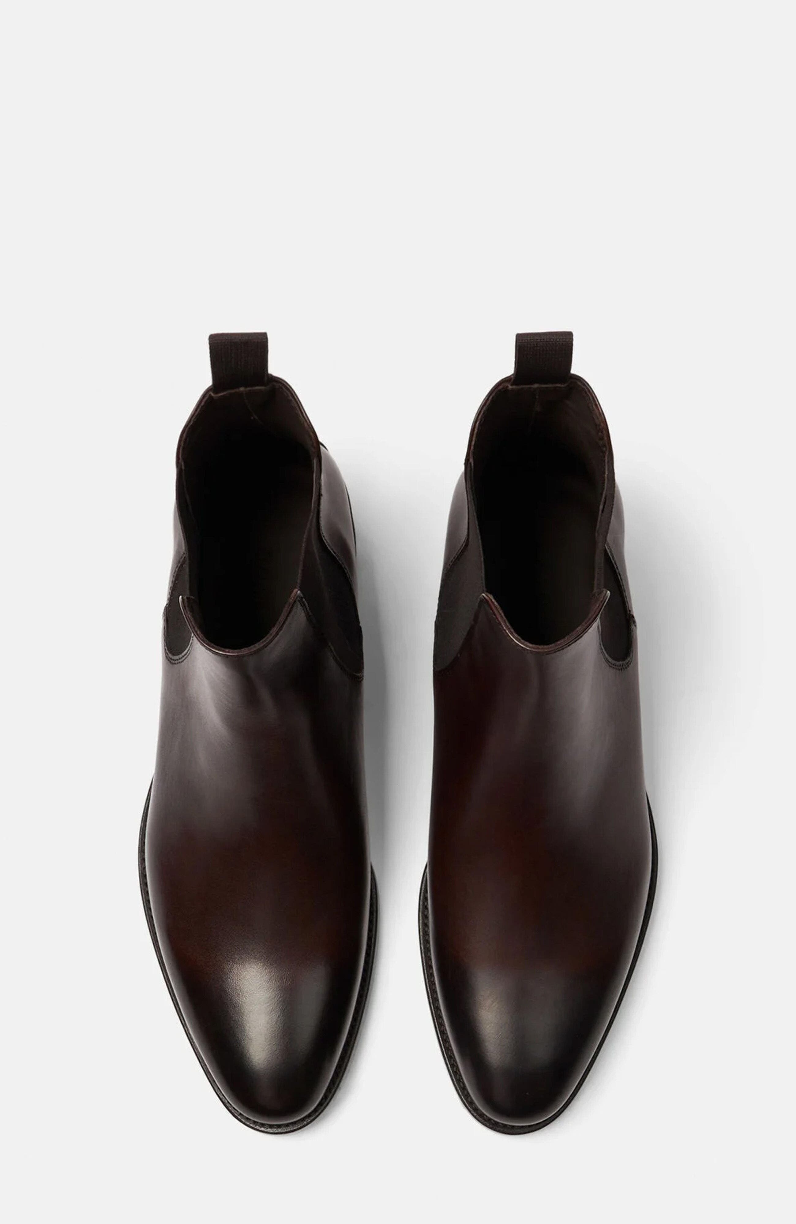 Enzo Chelsea Boots, Alternate, color, Dark Brown Calf