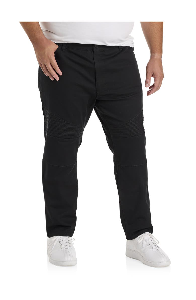 True Nation by DXL Black Moto Tapered-Fit Jeans, Main, color, 