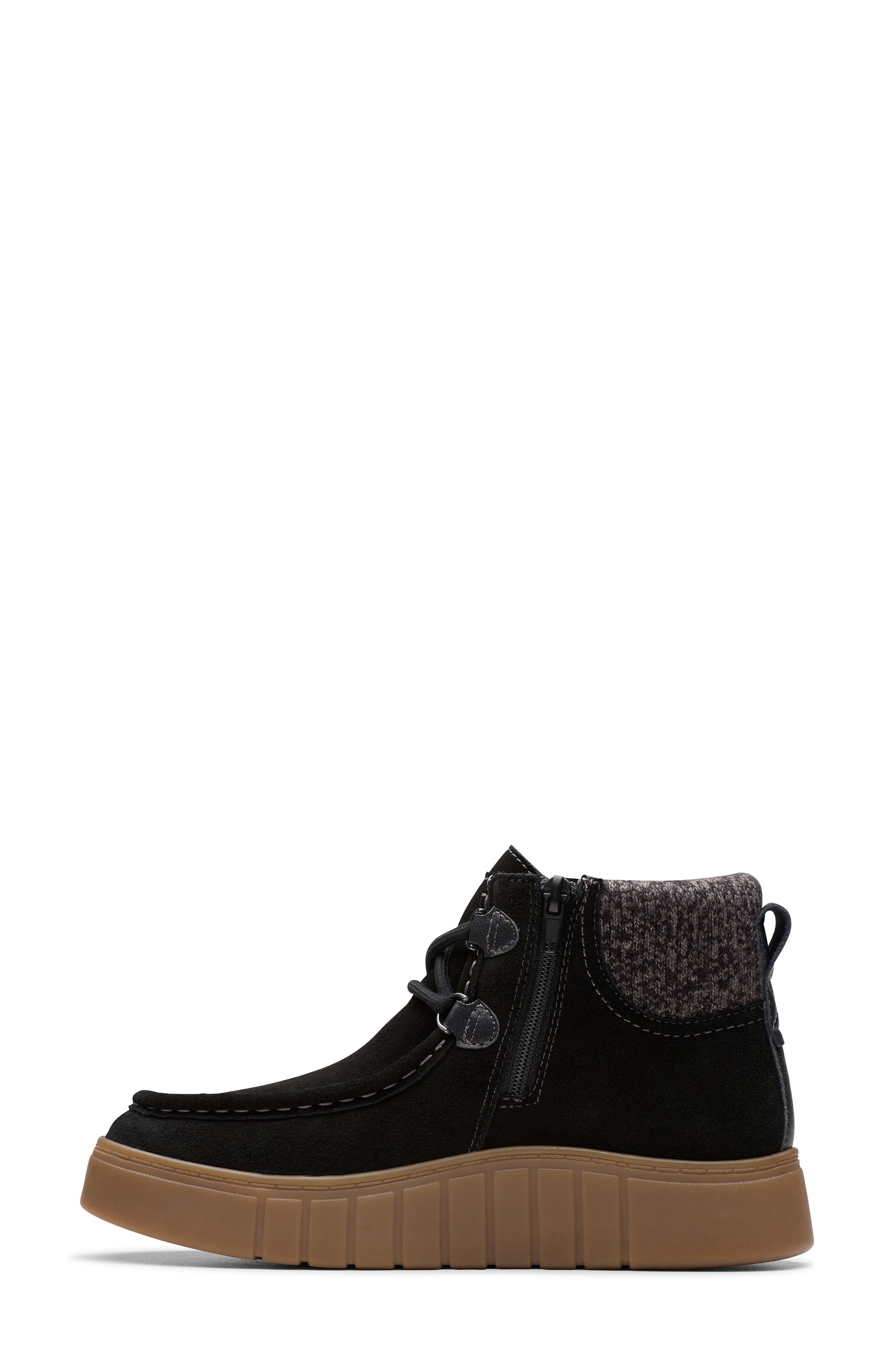 Clarks<sup>®</sup> Mykah Izzy Bootie - Wide Width Available, Alternate, color, Black Suede