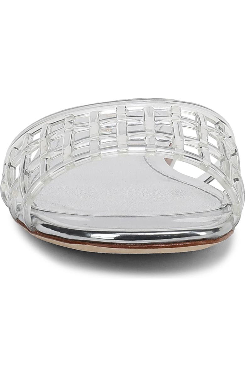 Veronica Beard Maris Jelly Slide Sandal, Alternate, color, Clear/ Silver