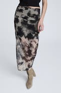 Kenneth Cole Side Ruched Midi Skirt