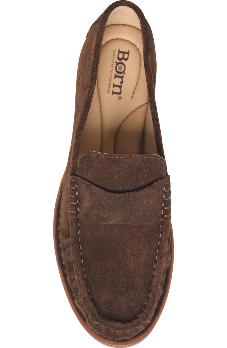 Børn Maris Loafer, Alternate, color, Dark Brown Suede