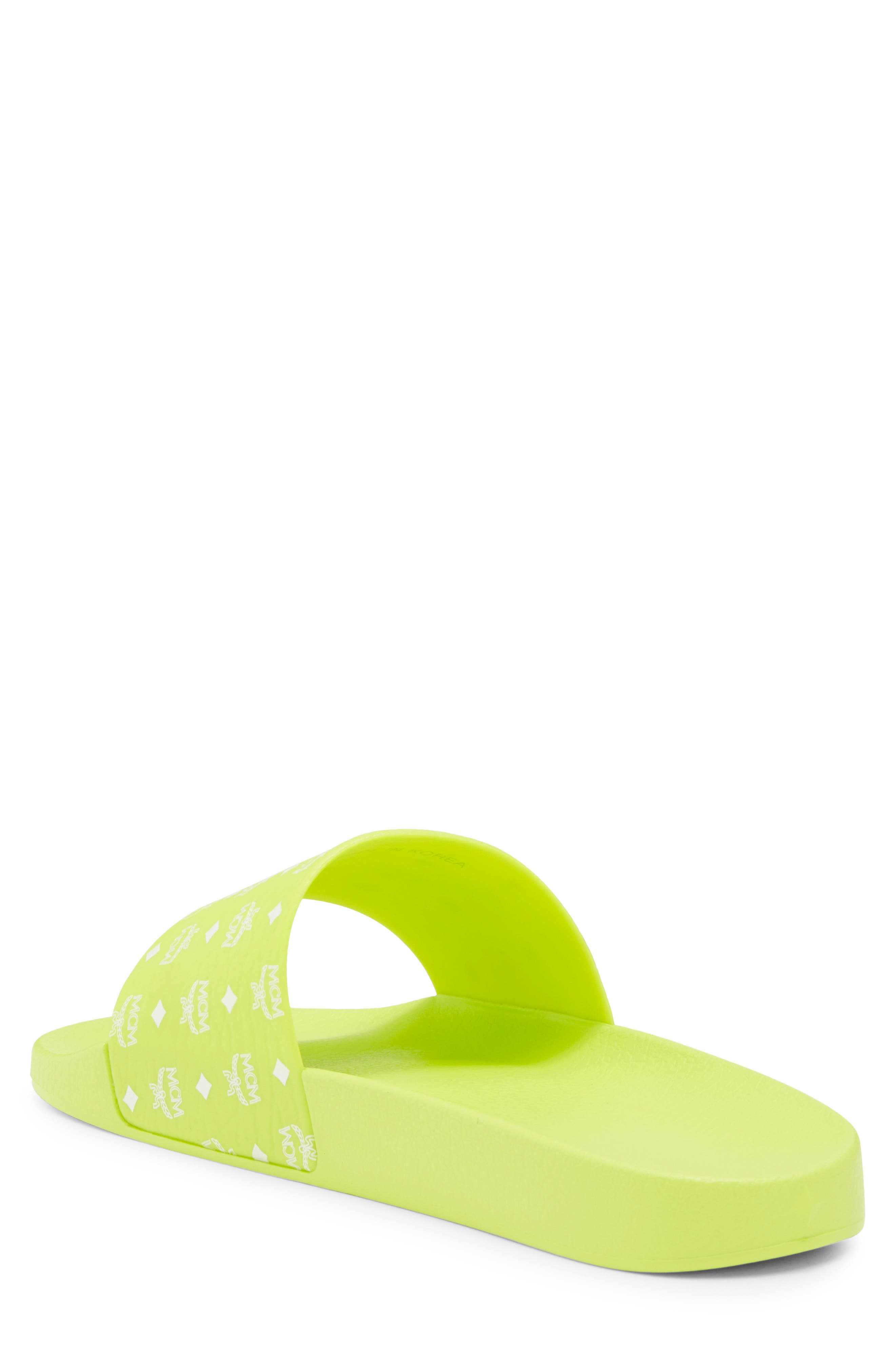 MCM Monogram Slide Sandal, Alternate, color, 