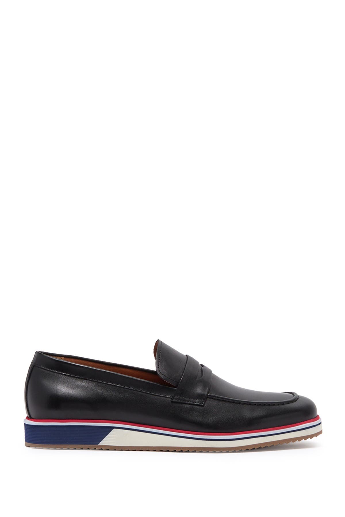 Ike Behar Max Striped Midsole Leather Loafer, Alternate, color, 