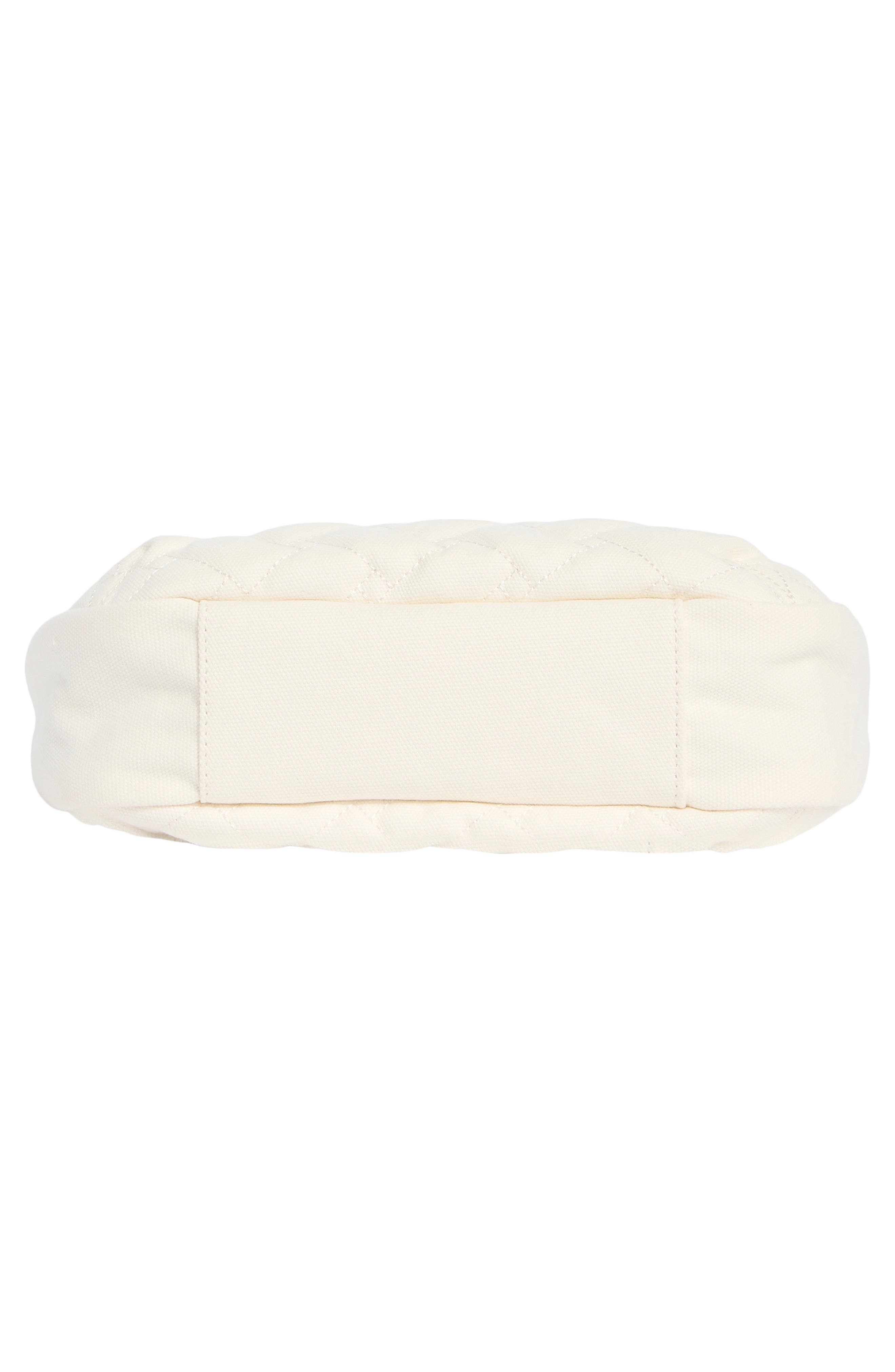 KG Kurt Geiger Angel Quilted Hobo Shoulder Bag, Alternate, color, Open White