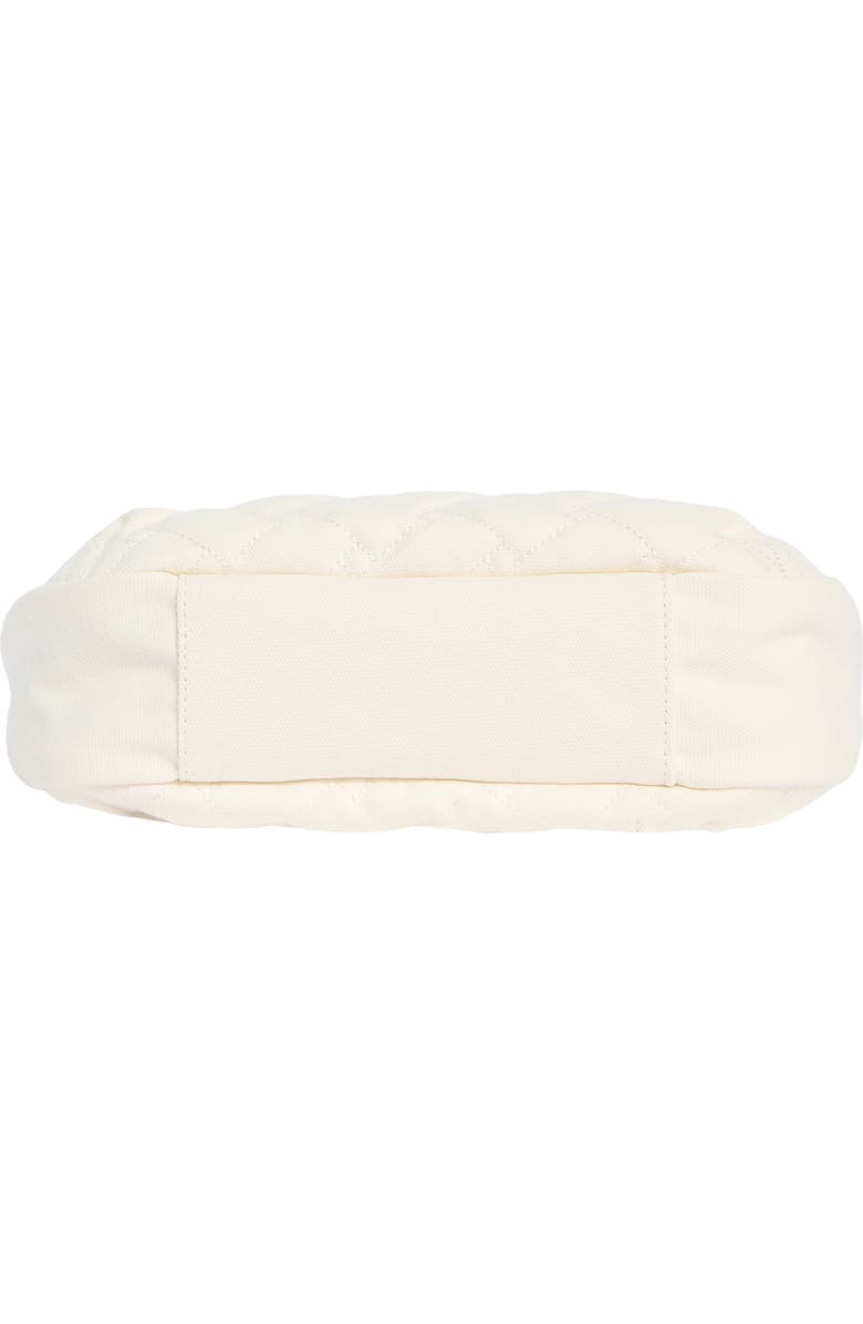 KG Kurt Geiger Angel Quilted Hobo Shoulder Bag, Alternate, color, Open White
